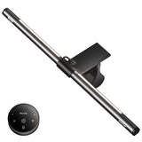 Quntis Computer Monitor Light Bar with Remote, Eye-Care Monitor Light Backlight Desk Lamp for Home Office Gaming, Stepless Dimming Brightness and Color Temperature, No Screen Glare, Gray