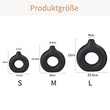 CEMABT Black Donut Vase Hollow Ceramic Vase for Flowers Handmade Minimalist Boho ins Style Modern Home Decor for Wedding Dinner Table Party Living Room Office Bedroom（M