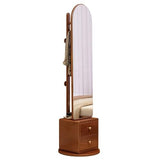 Full Body Mirror, Full-Length Mirror, Full-Length Mirror, Floor-to-Ceiling Mirror, All Solid Wood, Simple, rotatable, Drawer, Clothes Hanger, Coat Rack for Home Bedroom,Bedroom Furniture