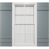 14"W x 37"H Mid-America Vinyl, TailorMade Four Board Joined (2 Batten), Board-n-Batten Shutters, w/Installation Shutter-Lok's (Per Pair), 419 - Storm Cloud