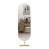 Decorative Full-Length Dressing Mirror, Household Floor-Standing, Bedroom Fitting for Living Room(Gold)