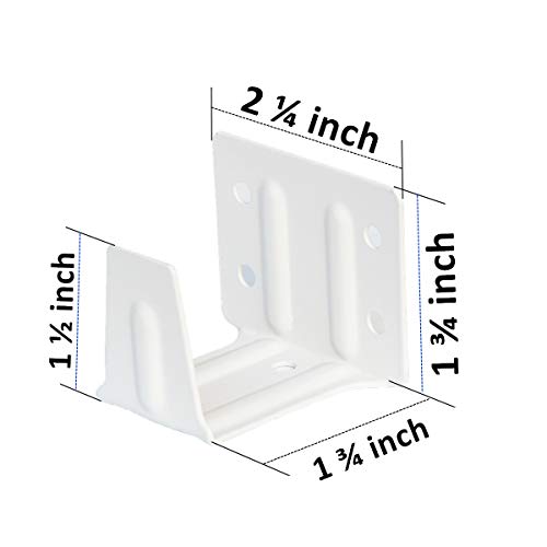 Cutelec Center Support Bracket 2 Pack White Color for 2" Low Profile Window Blinds Headrail Holder