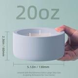 Viyffo Large 20oz Scented Candle - Citronella & Lavender, 3 Wick Non Toxic Soy Candles for Women, Matte Purple Ceramic Jar, Luxury Home Fragrance, Elegant Room Decor & Premium Birthday Gift