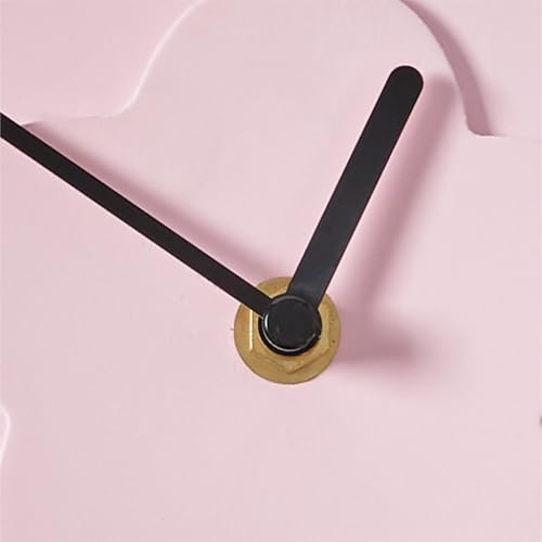 Urban Lifestyle Pink 5.7" Quartz Daisy Table Clock,Battery Operated Flower Desk Clock,Whimsical Petal Design, Accurate Timekeeping