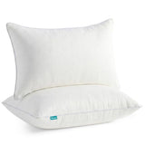 Oubonun Beige 12x22 Lumbar Pillow Inserts Set of 2 – Full Fluffy Down Alternative Rectangular Throw Pillow for Couch Sofa Bed, Soft Decorative Lumbar Cushion with Cross Pattern, Machine Washable
