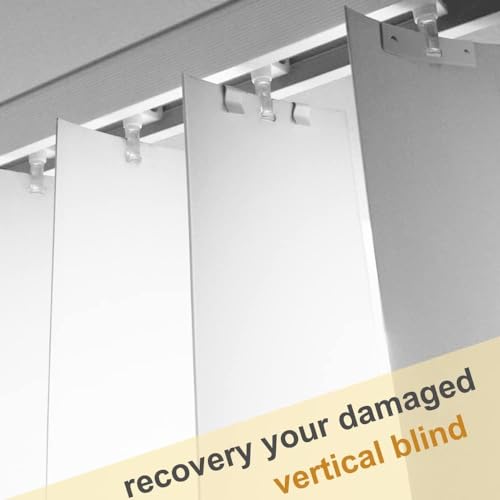 Vertical Blind Repair Vane Savers, 12PCS Metal Vertical Blind Repair Tabs, Vertical Blinds Repair Kit for Vertical Blinds Replacement Slats