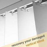 Vertical Blind Repair Vane Savers, 12PCS Metal Vertical Blind Repair Tabs, Vertical Blinds Repair Kit for Vertical Blinds Replacement Slats