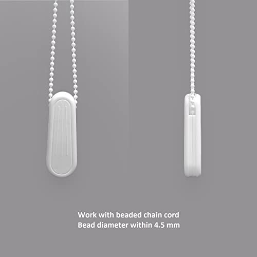 Curtain Cord Weights, 2-Pack Plastic Pull String Pendants for Vertical Blind and Drapes - White
