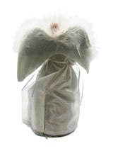 KSA 12" Lighted LED Fiber Optic White and Silver Angel Christmas Tree Topper