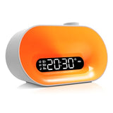 Westclox Sunrise Wakeup Light Alarm Clock for Men and Women, Multicolor Mood Light with Nature Sounds, Wireless Speaker and Digital Display, Bedroom Clock with Adapter