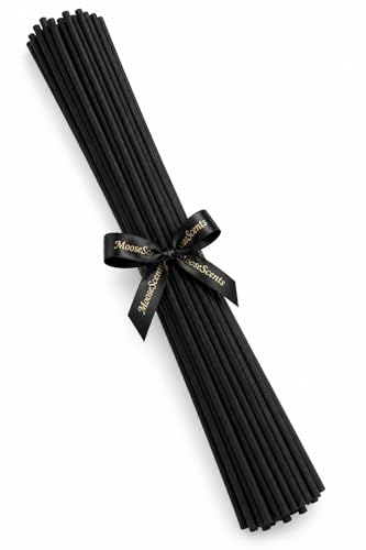 18 Inch XL Diffuser Sticks – 25 Pack, (45cm) Long, 5mm Thick, No Glue Tips, Strong Scent Throw, Replacement Diffuser Reeds