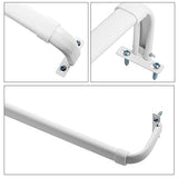 Sratte Curtain Rod Bracket Curtain Rod Single Hardware Brackets Spreader Wall Hooks with Screws Window Hardware Holders for Kitchen Accessories Supply(White,10 Pcs)