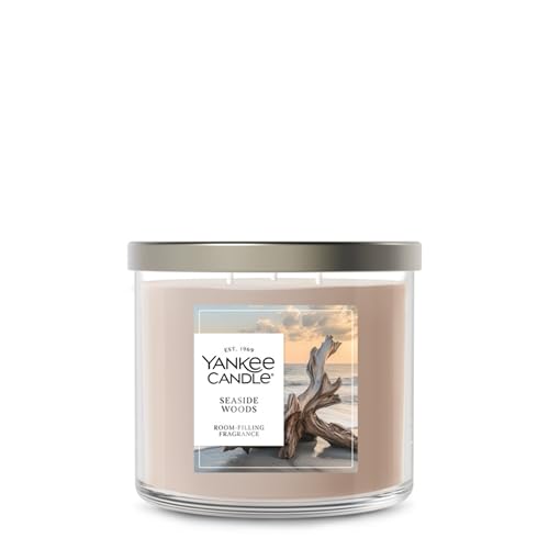 Yankee Candle Seaside Woods Scented Candle, 14.5oz 3-Wick