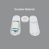 Curtain Cord Weights, 2-Pack Plastic Pull String Pendants for Vertical Blind and Drapes - White