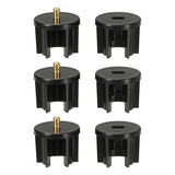 uxcell 3Set Replacement Shade Parts Clutch Plug, 1.5 Inch Roller Blind Repair Kit Universal Blind Replacement Parts for Indoor/Outdoor Sunshade and Roller Blinds, Black, 38mm Clutch Plug