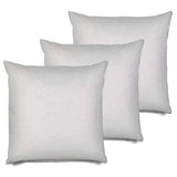 MSD 3 Pack Pillow Insert 26x26 Hypoallergenic Square Form Sham Stuffer Standard White Polyester Decorative Euro Throw Pillow Inserts for Sofa Bed - Made in USA (Set of 3) - Machine Washable and Dry