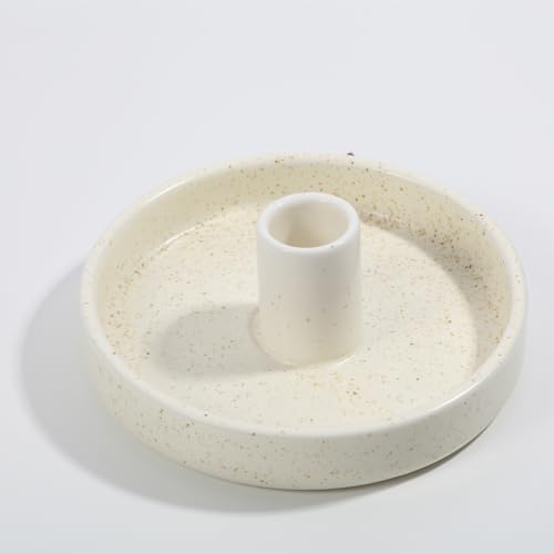 Palo Santo Holder, Ceramic Incense Burner for Palo Santo Wood or Scented Incense Stick, Beige