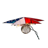 Kurt Adler UL 10L Capiz American Flag Inspired Star Treetop