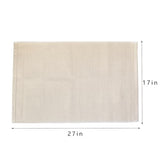 JE JOUE Montessori Materials Children Playing Mat Pure Cotton Working Rug for Toddlers (17"×27", Beige)