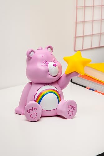 Paladone Care Bears Cheer Bear GloBuddies Night Light, Officially Licensed 3D LED Mood Lamp, Battery Powered Bedroom & Desk Décor, Collectible Gift for Pop Culture Fans