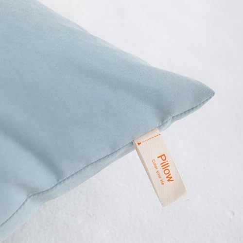 NTBAY Toddler Pillows, Set of 2, 13"x18", Sea Green