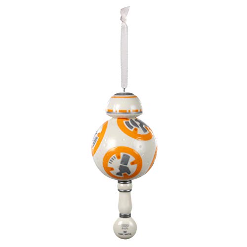 Hallmark Keepsake Ornament 2020 Year-Dated, Star Wars BB-8 Baby's First Christmas, Porcelain with Rattle