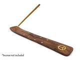 Bless-International Traditional-Handmade-Burner Wooden-Incense-Stick-Holder Ash-Catcher-Stand for-Aromatherapy-Meditation-Yoga (Incense Holder 10 inch(2 pcs))