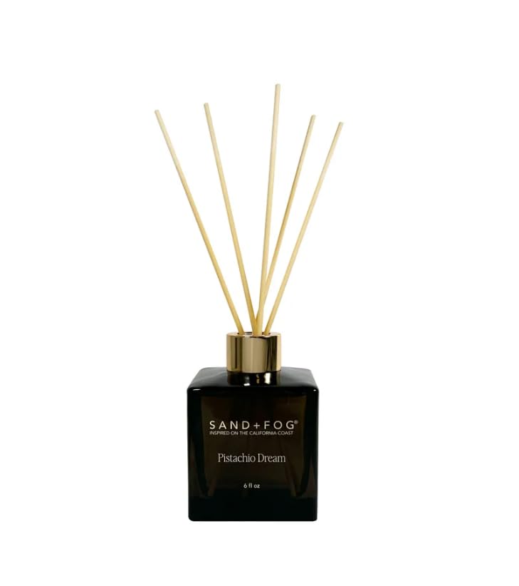 Sand & Fog Scented Diffuser, 6 fl oz (177ml) Aromatherapy Diffuser Oil Set, Home Fragrance, Natural Essential Oil, Home & Bathroom Decorǀ Scent: Pistachio Dream ǀPACK of 2