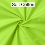 6 Pack Decorative 100% Cotton Pillow Covers Square Cushion Cover Solid DIY Throw Pillowcase for Home Bed Sofa Halloween Christmas,Light Green,6 Pack-16" x 16"/40x40cm