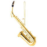 Broadway Gifts Gold Saxophone Christmas Tree Ornament Decoration 4.5 inches | Hand-Crafted Brass Sax in Red Gift Box for Band Student or Teacher- Saxophone Player