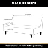 Stretch Armless Futon Cover Futon Slipcover Full Queen Size Couch Cover Futon Sofa Bed Cover Furniture Protector with Elastic Bottom, Machine Washable, Biscotti Beige