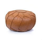 Retro Morocco PU Leather Pouf Home Tatami Decor Unstuffed Cushion Ottoman Sofa Living Room Footstool