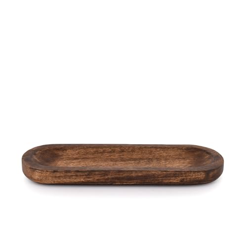 Kaizen Casa Incense Burner Stick Holder Ash Catcher Wooden Handmade Modern Gift Wood Home Decor Size (11" X 4" X 1")