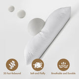 MIULEE 14x36 Synthetic Down Alternative Pillow Insert Decorative Throw Pillow 14 x 36 Inch Body Bed Sleeping Ultra Soft Fluffy Form for Sofa Couch Bed