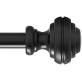 Curtain Rods for Windows 48-84 inch,3/4 inch Heavy Duty Adjustable Decorative Curtain Rod with Modern Finials,Window Rods for Bedroom, Living Room,Patio and Kitchen