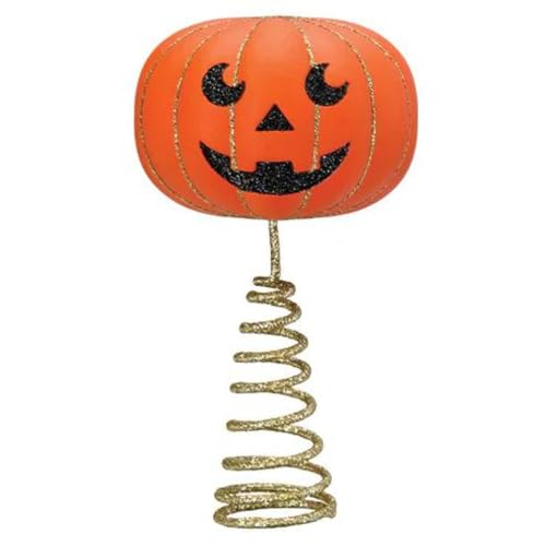 Old World Christmas Mini Pumpkin Head Tree Topper, Home Décor