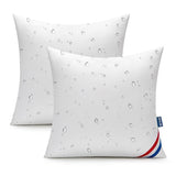 MIULEE Outdoor Pillows Pack of 2 18x18 Inch Outdoor Pillow Inserts Waterproof Decorative Throw Pillow Inserts, Square Water Resistant Pillow for Garden Couch Furniture