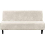 H.VERSAILTEX 3 Piece Sofa Cushion Covers Bundle Armless Futon Cover, Ivory