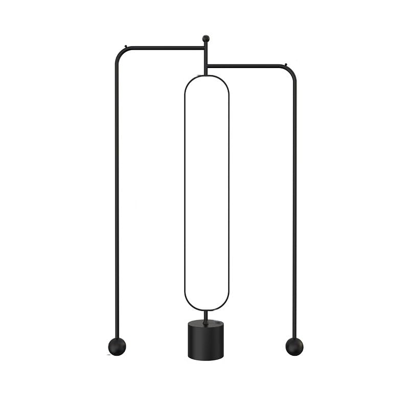 Decorative Rotating Bedroom Floor-Standing Mirror and Coat Rack Living Room Corner Full-Length Hanging Clothes Home for Living Room(Black)
