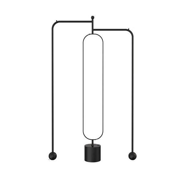 Decorative Rotating Bedroom Floor-Standing Mirror and Coat Rack Living Room Corner Full-Length Hanging Clothes Home for Living Room(Black)