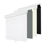 Changshade Blackout Roller Shades Cordless for Windows, 100% Room Darkening Window Blinds for Bedroom, Thermal Insulated UV Protection, Easy Install Pull Down Shades for Home,48Wx72H,White