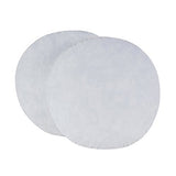 Set of 2, 95% Feather 5% Down 18 Inch Round Decorative Pillow Insert, Cotton Cover, White, Set of 2