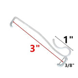 Valance Clips 10pcs 3'' Window Blinds Hidden Clip Clear Plastic for Horizontal Blinds Valance Retainer Holder