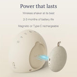 ANJANK Extra Loud Alarm Clock with Wireless Bed Shaker, Vibrating Dual Alarm with Light Wake Up for Heavy Sleepers & Hearing Impaired, 9-Color Night Light, 8 Sounds, 0-100% Dimmer, USB Charger