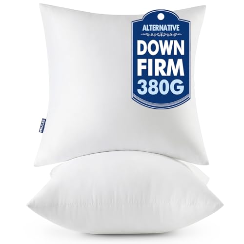 MIULEE 16x16 Throw Pillows Inserts 2 Pack, Decorative Pillows for Couch Bed