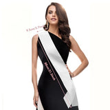 12Pcsk Blank White Satin Sash - DIY Senior Bride Pageant Sashes with Safety Pins, Plain Satin Sash for Pageants,Senior Sash,Custom Sash,DIY Personalized Sash for Birthday Party