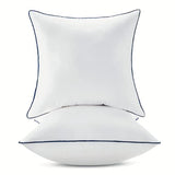 18x18 Inch Pillow Inserts Set of 2-100% Cotton Cover, Throw Pillow Inserts for Couch, Sofa, or Bed (2 Pack, 18x18 Inch)