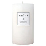 Aroma Naturals Holiday Essential Oil Vanilla & Peppermint Scented Pillar Candle, Cool Wish, 2.75 inch x 5 inch