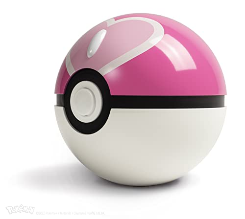 The Wand Company Original Poké Ball Authentic Replica - Realistic, Electronic, Die-Cast Poké Ball with Display Case Light Features – Officially Licensed by Pokémon