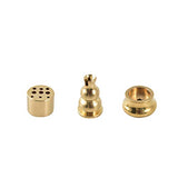 Incense Burner, Copper Incense Holder Cone Holder Gourd Incense Burner for Joss Stick, Tower Incense, Incense Coil (3 Styles)